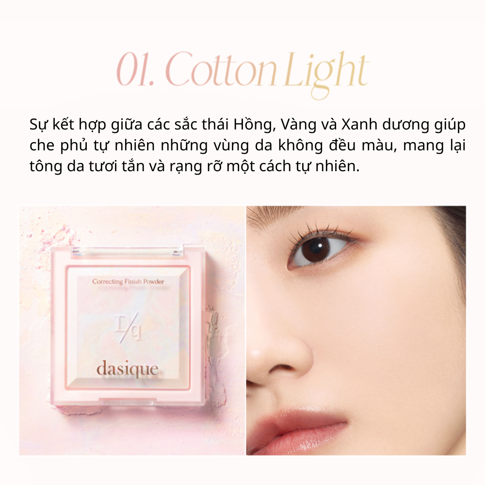 Phấn Phủ Hiệu Chỉnh Tone Da Dasique Correcting Finish Powder 17g