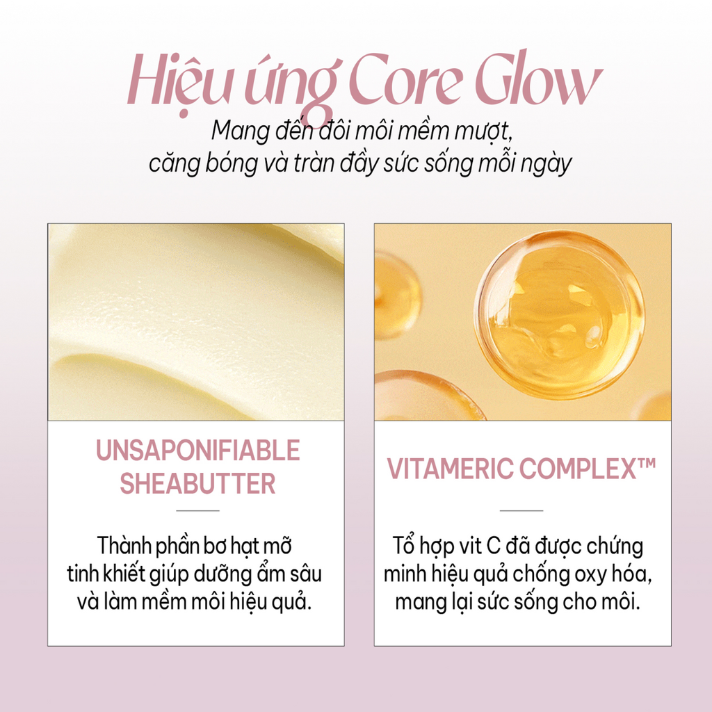 Set Son Dưỡng Có Màu Espoir Bare Glow Lip Balm 3g + Son Tint Espoir Couture Lip Tint Glaze Mini 2g