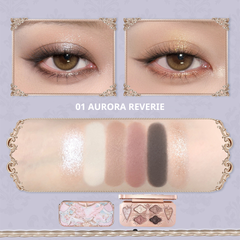 Bảng Mắt Flower Knows Knight Unicorn Collection 6-Color Satin Eyeshadow Palette 6.5g