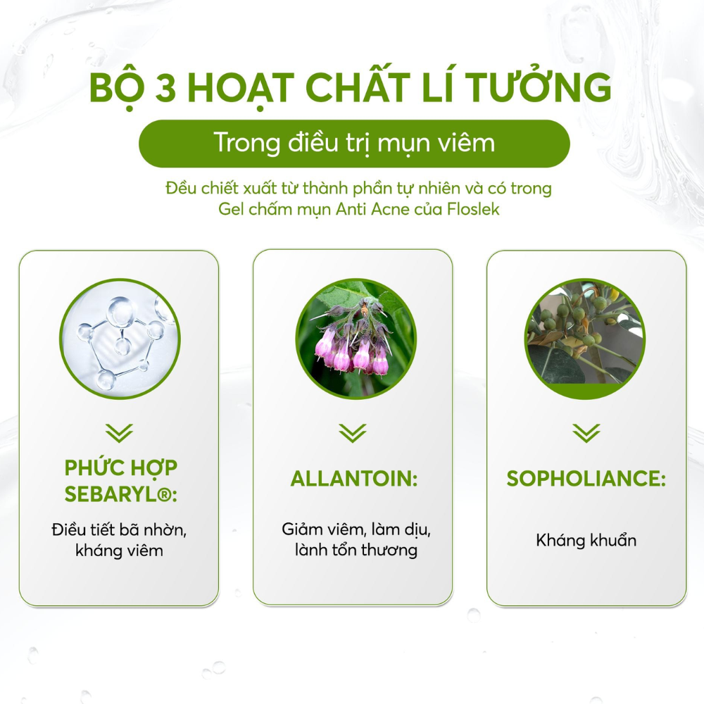 Gel Chấm Mụn Floslek Anti Acne 24h System Spot Gel For Imperfections 20ml