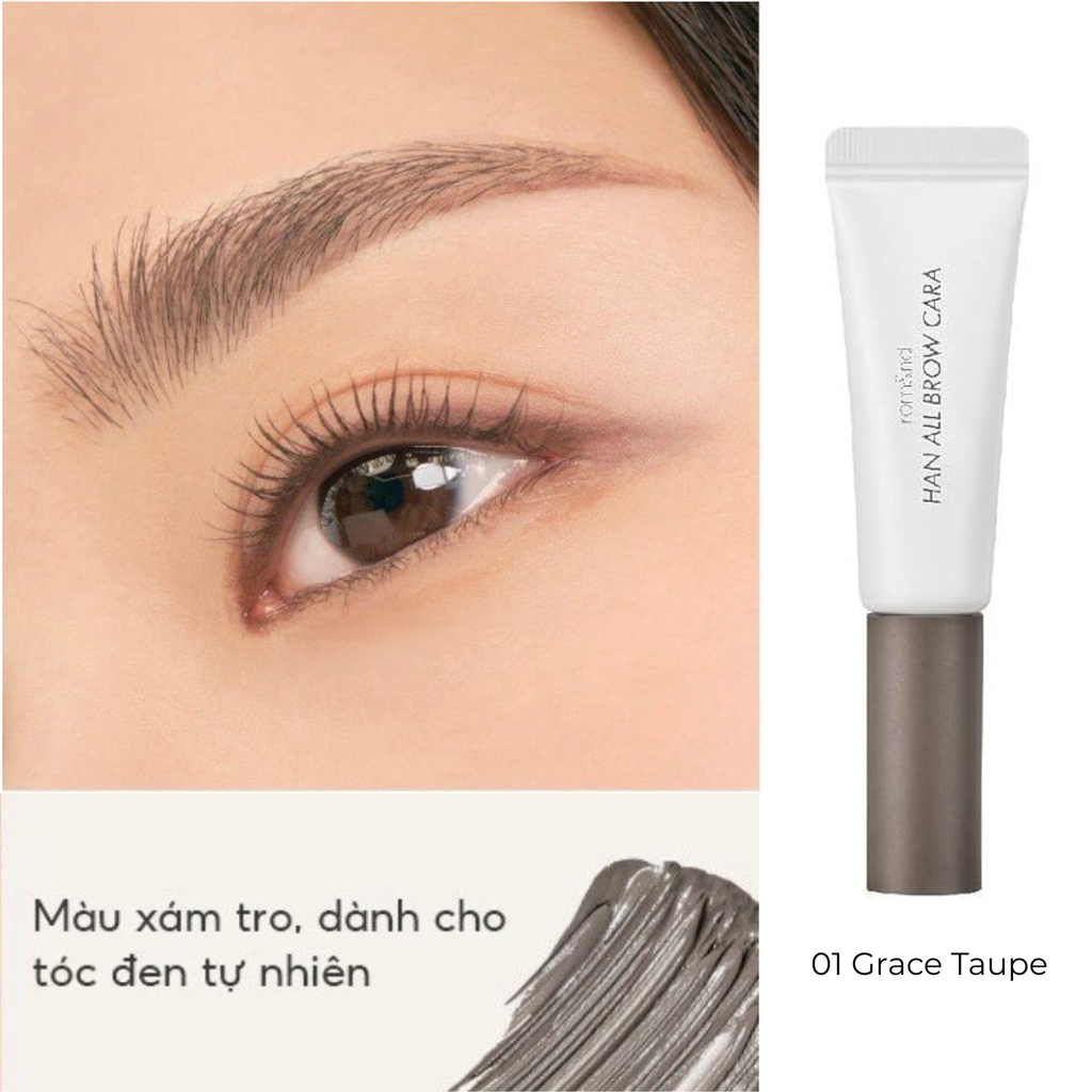 Mascara Chân Mày Bền Màu Lâu Trôi Romand Han All Brow Cara 9g