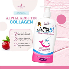 Sữa Dưỡng Thể Alpha Arbutin 5Plus+ Vit C Collagen Body Serum 500ml