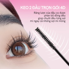 Keo Dán Mi 2 Đầu Có Màu Mlen Diary 4In1 Plus Lash Bond & Remover