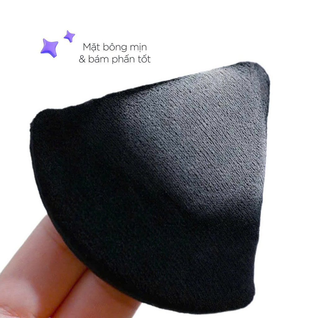 Bông Phấn Khô Tam Giác Vacosi BP52 Angled Black Puff