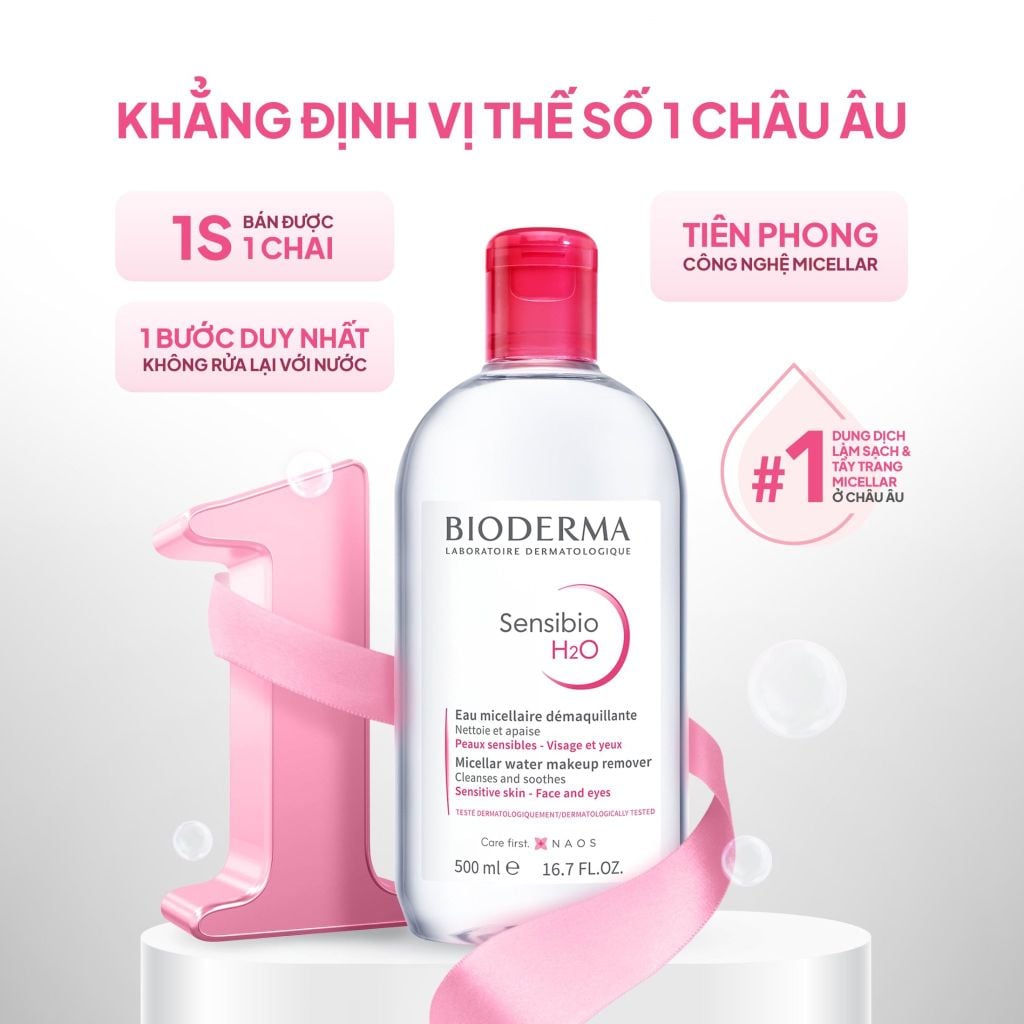Nước Tẩy Trang Bioderma Dành Cho Da Nhạy Cảm Sensibio H2O