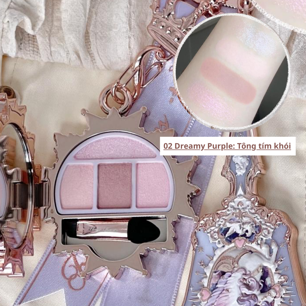 Bảng Mắt Flower Knows Knight Unicorn Collection Eyeshadow Palette 1.7g