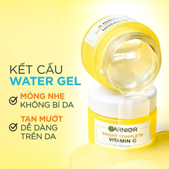 Gel Dưỡng Ẩm Hỗ Trợ Dưỡng Sáng Da Garnier Bright Complete Vitamin C Water Gel 50ml