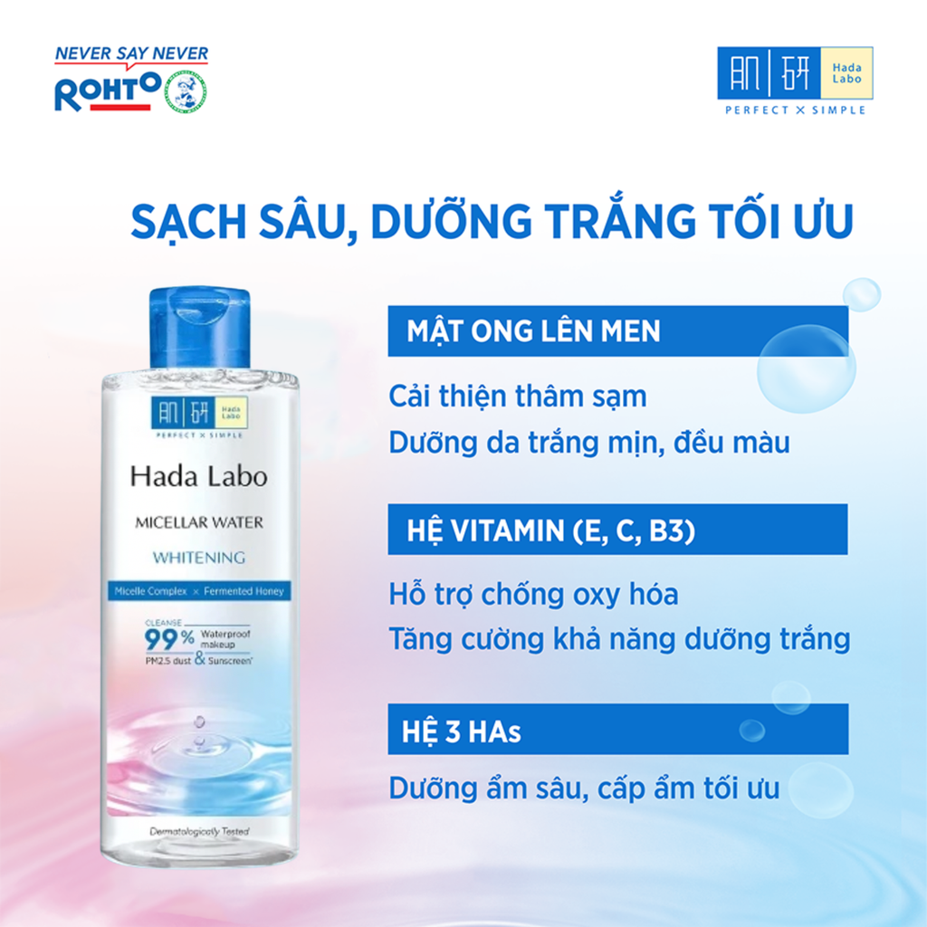 Nước Tẩy Trang Hada Labo Làm Sạch Sâu Micellar Water 240ml