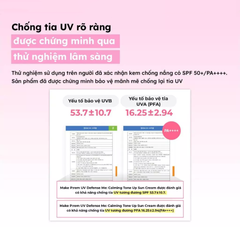 Kem Chống Nắng Vật Lý Nâng Tone Make P:rem UV Defense Me Calming Tone Up Sun Cream SPF50+ PA++++ 50ml
