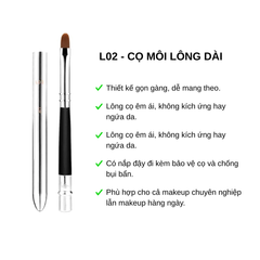 Cọ Môi Lông Dài Vacosi L02 Lip Pro Brush