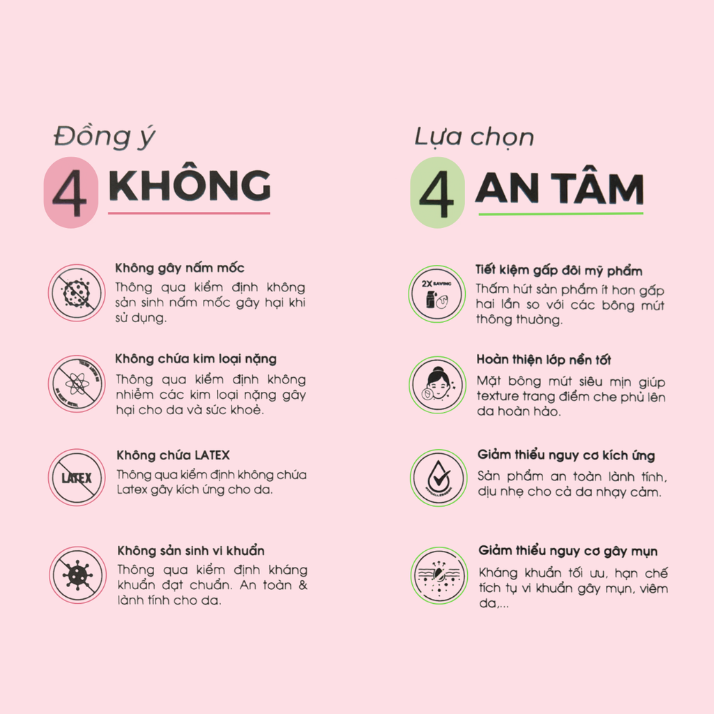 Bông Mút Trang Điểm Kháng Khuẩn Befou Blend + Set