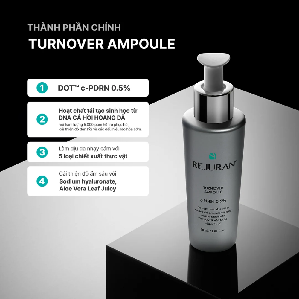Tinh Chất Hỗ Trợ Phục Hồi Da Rejuran C-PDRN Healer Turnover Ampoule 30ml
