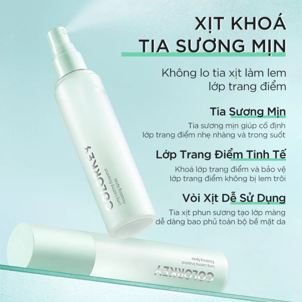 Xịt Khoá Makeup Hương Hoa Hồng Colorkey Long Lasting Snapshot Finishing Spray 100ml