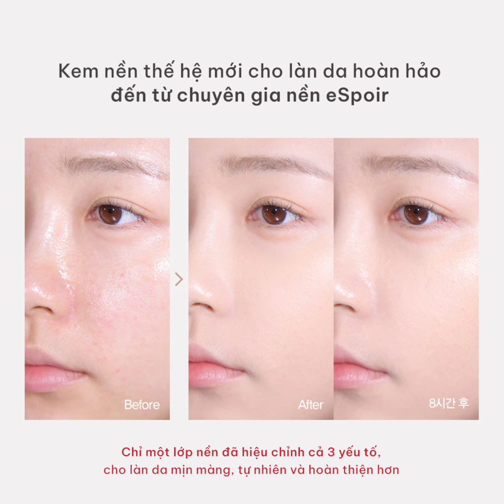 Kem Nền Espoir Be Velvet Foundation SPF22 PA++ 30g + Cọ Đánh Nền Espoir Pore Blur Foundation Brush
