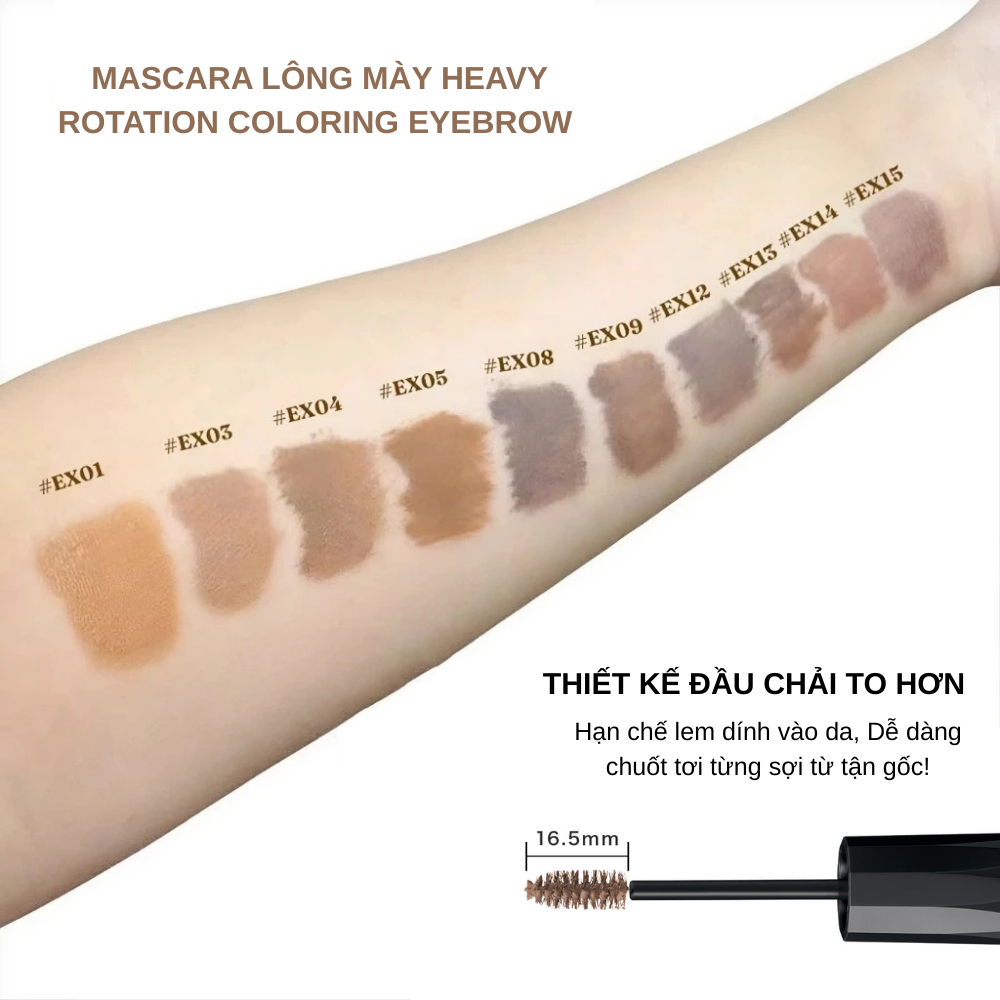 Mascara Lông Mày Kissme Heavy Rotation Coloring Eyebrow 8g