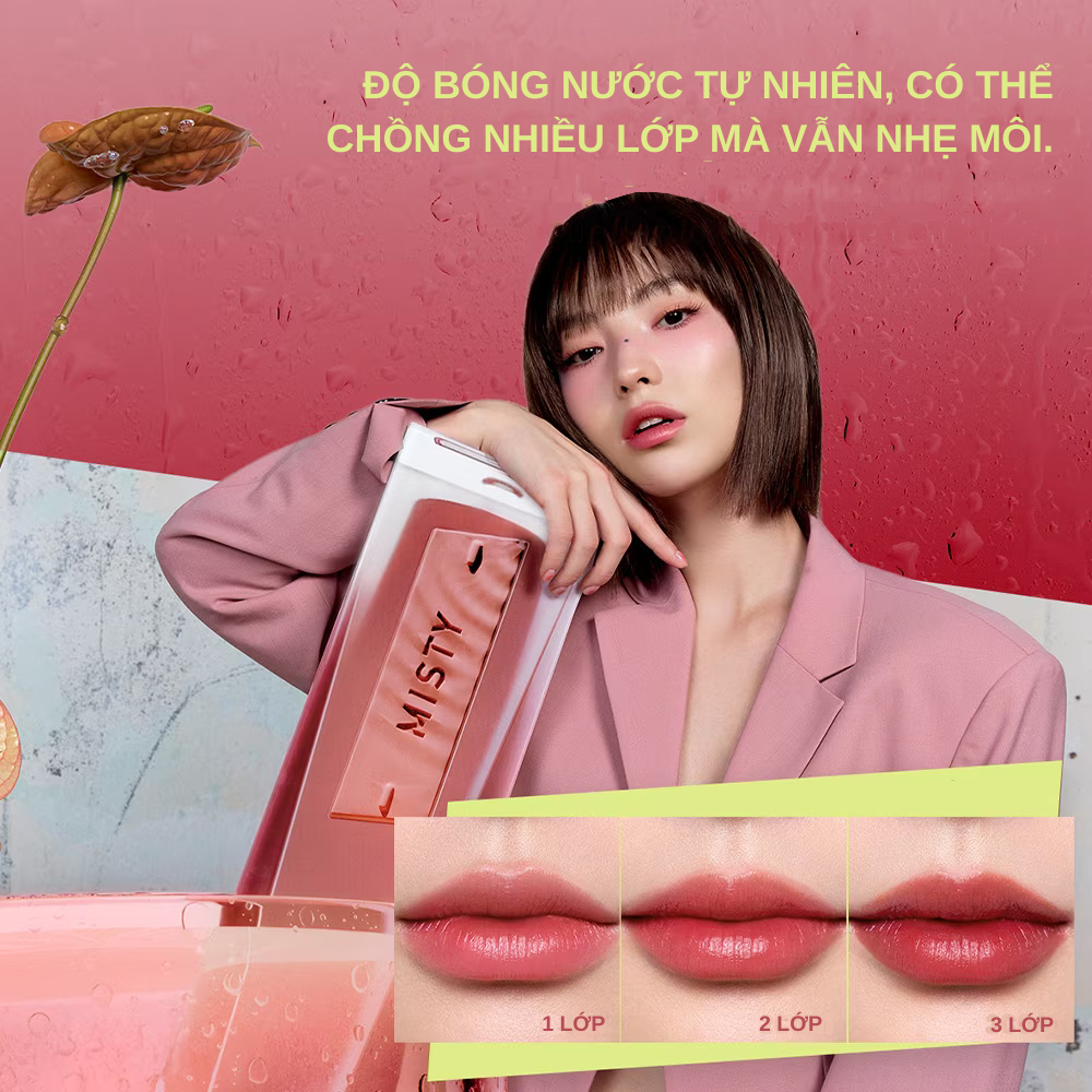 Son Tint Bóng 3CE Misty Lip Bare 4.6g