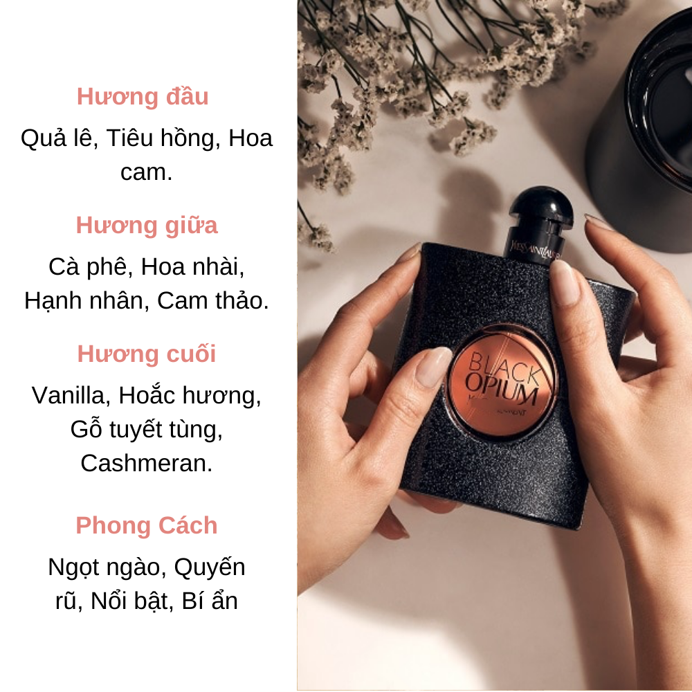 Nước Hoa Nữ Yves Saint Laurent Black Opium (EDP 90ml + EDP 10ml + Son YSL 1.3g)