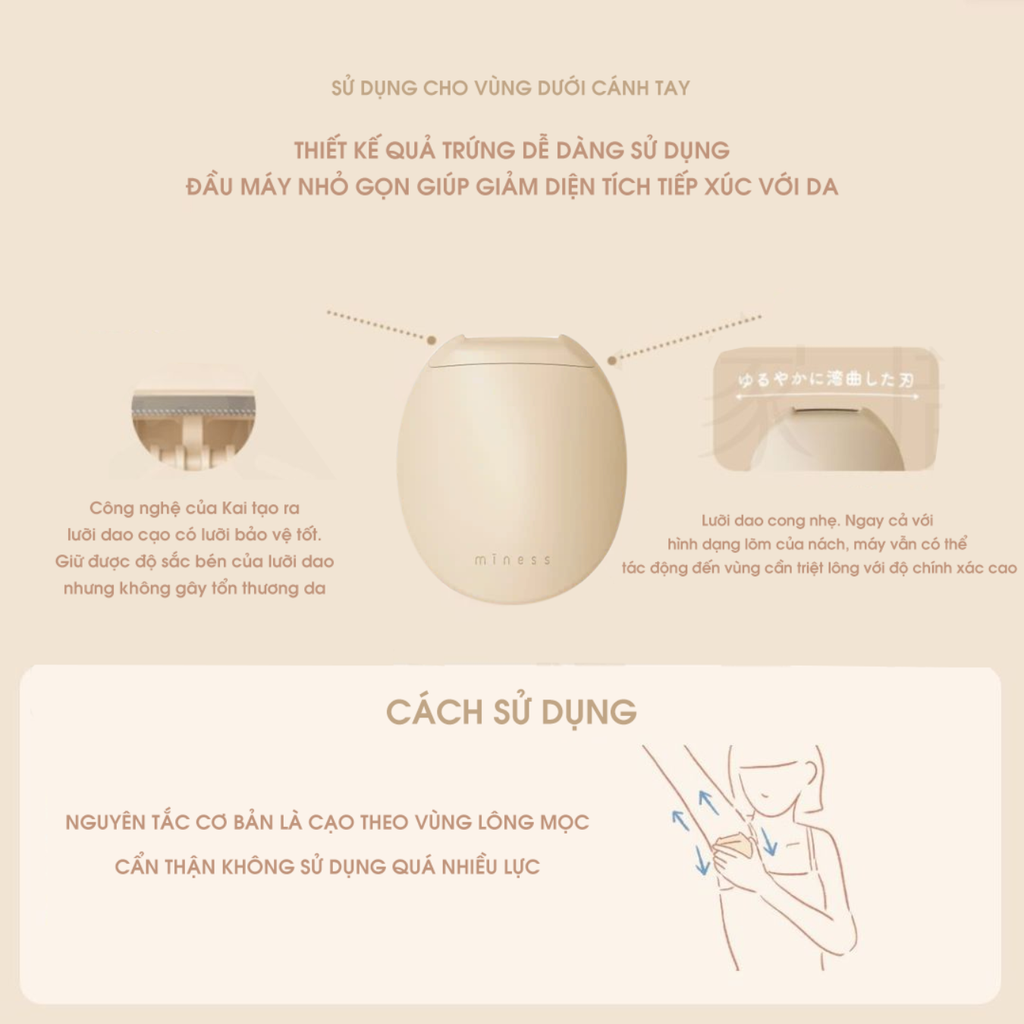 Dao Cạo Vùng Dưới Cánh Tay Nách Kai Miness GA-0133