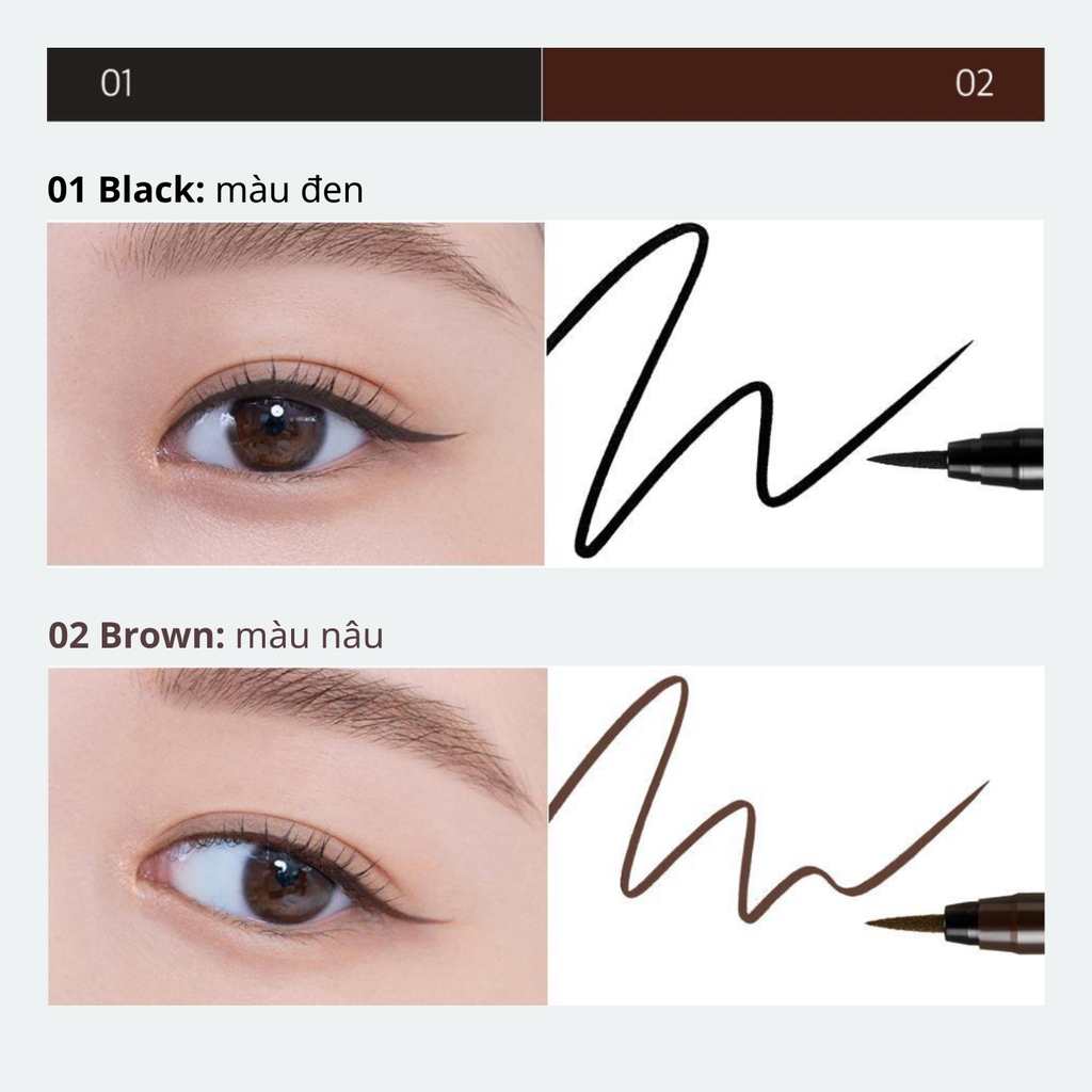 Bút Kẻ Mắt Clio Sharp So Simple Waterproof Pen Liner