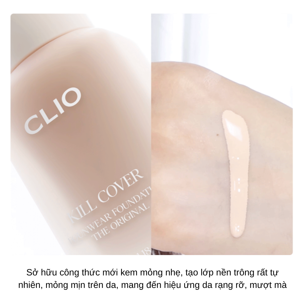 Kem Nền Clio Kill Cover Founwear Foundation The Original SPF30 PA+++ 35ml