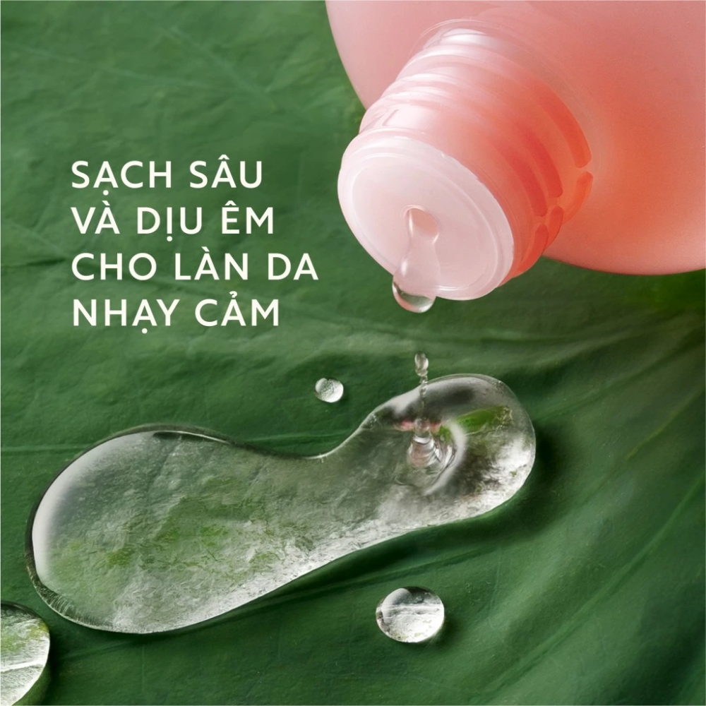 Nước Tẩy Trang Sen Hậu Giang Cocoon Lotus Soothing Micellar Water 500ml