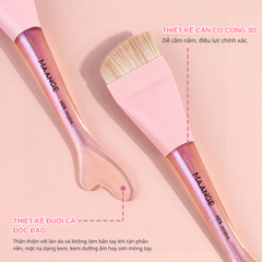 Bộ Cọ Trang Điểm Maange The Duo Perfected Makeup Puff & Foundation Brush