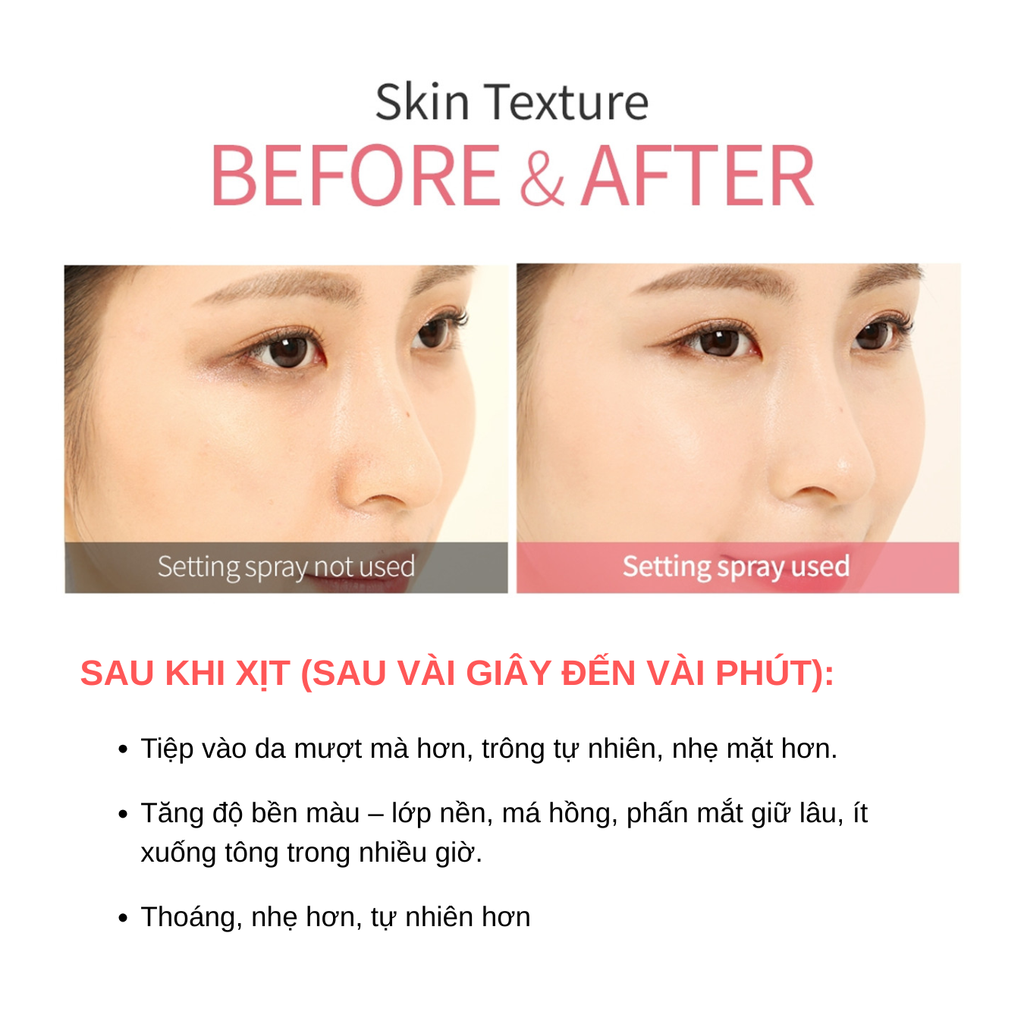 Xịt Khoá Nền So Natural Powder4room Make Up Setting Fixx 75ml