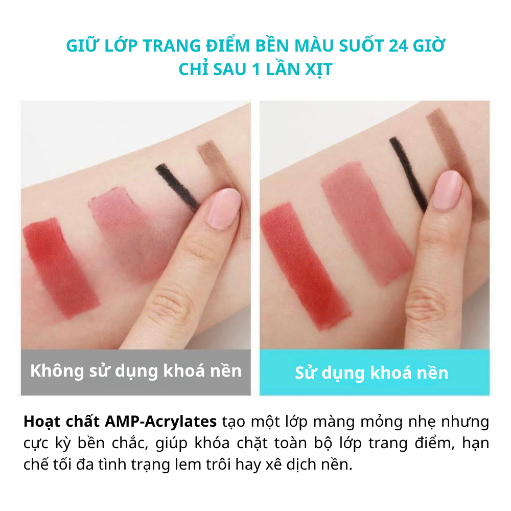 Xịt Khoá Nền So Natural Powder4room Make Up Setting Fixx