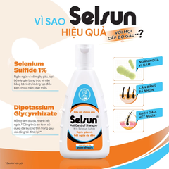 Dầu Gội Ngừa Gàu & Giảm Ngứa Da Đầu Selsun Selenium Sulfide Anti-Dandruff Shampoo 100ml