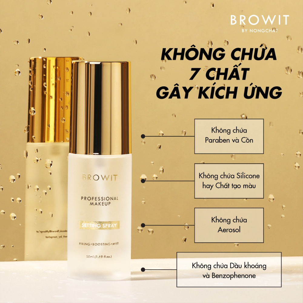 Xịt Khóa Nền Browit By Nongchat Professional Makeup Setting Spray 50ml