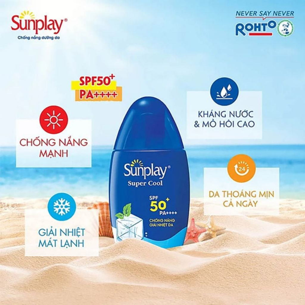 Sữa Chống Nắng Cho Mặt Và Toàn Thân Sunplay Super Cool SPF50+ PA++++ 30g
