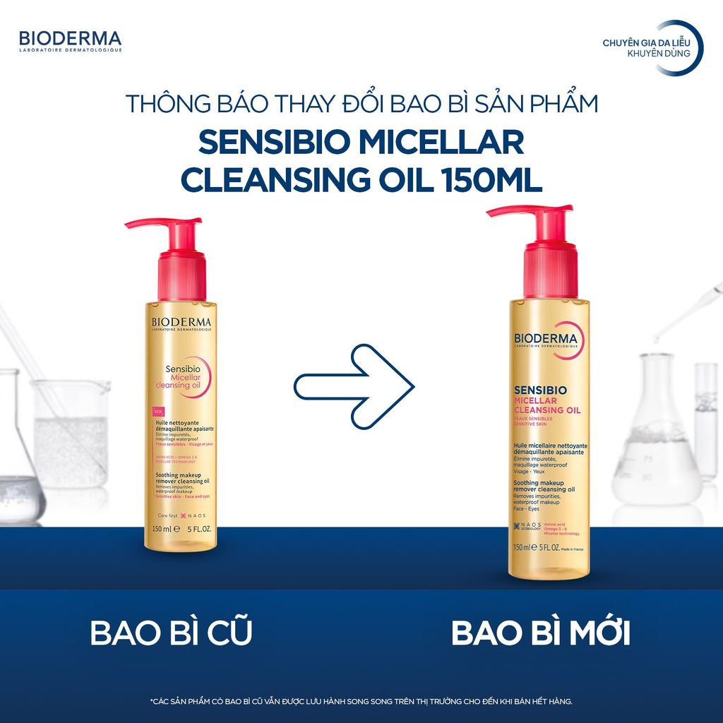 Dầu Tẩy Trang Bioderma Sensibio Micellar Cleansing Oil 150ml