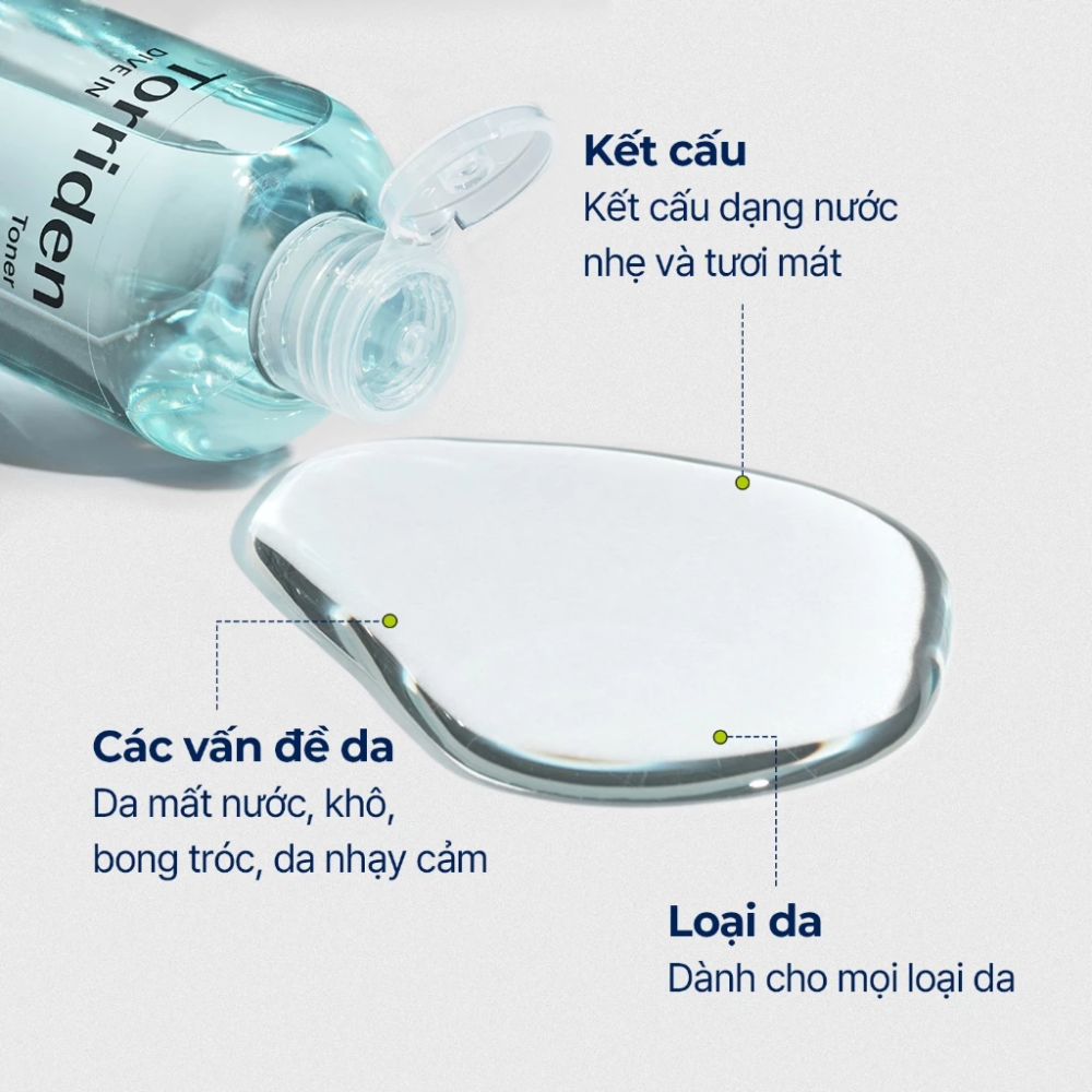 Nước Hoa Hồng Dưỡng Ẩm Làm Dịu Da Torriden Dive-In Low Molecular Hyaluronic Acid Toner 300ml