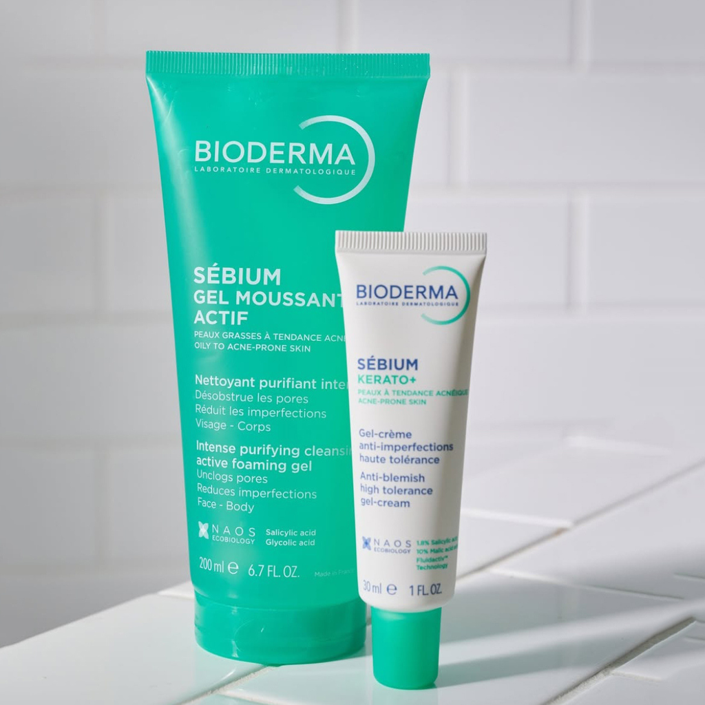Gel Rửa Mặt Làm Sạch Sâu Hỗ Trợ Giảm Mụn Bioderma Sebium Gel Moussant Actif