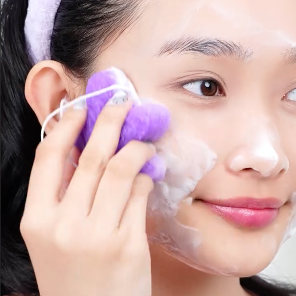 Bông Rửa Mặt Sợi Bột Konjac Vacosi BN02 Mild Facial Cleansing Sponge - Star