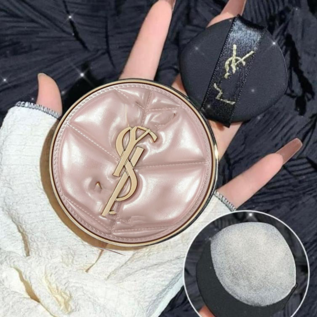Phấn Nước YSL Touche Eclat Glow-Pact Cushion High Cover Mesh Foundation Couture Collection SPF23 PA++ 12g