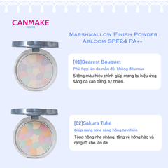 Phấn Phủ Đa Sắc Canmake Marshmallow Finish Powder Abloom SPF24 PA++