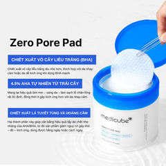 Toner Pad Thu Nhỏ Lỗ Chân Lông Mềm Mịn Da Medicube Zero Pore Pad 70 Miếng
