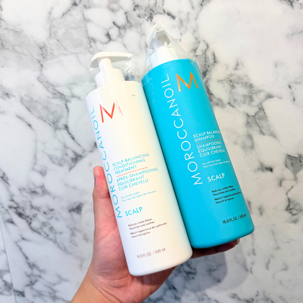 Dầu Gội Và Dầu Xả Cân Bằng Da Đầu Moroccanoil Scalp Balancing Shampoo/Conditioning 500ml