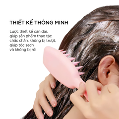 Lược Gội & Massage Đầu Răng Silicone Vacosi C21 Massage & Shampoo Comb