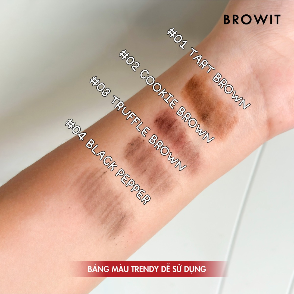 Chì Kẻ Chân Mày Browit By Nongchat Chef Eyebrow Pencil 0.15g
