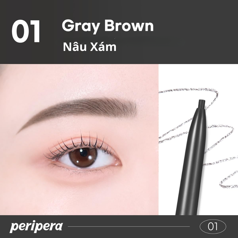 Chì Kẻ Mày Peripera Speedy Skinny Brow 0.05g