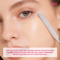 Bộ Dụng Cụ Khay + Cây Trộn Kem Nền Breteil Beauty Tools As Companions BR-F12
