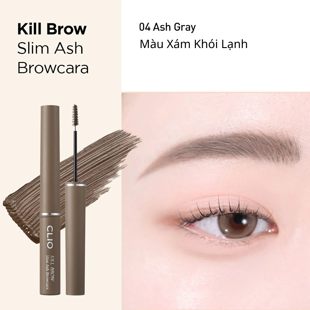 Mascara Lông Mày Clio Kill Brow Slim Ash Browcara 3g