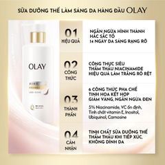 Sữa Dưỡng Thể Sáng Da Olay Niacinamde & Vitamin C 260g
