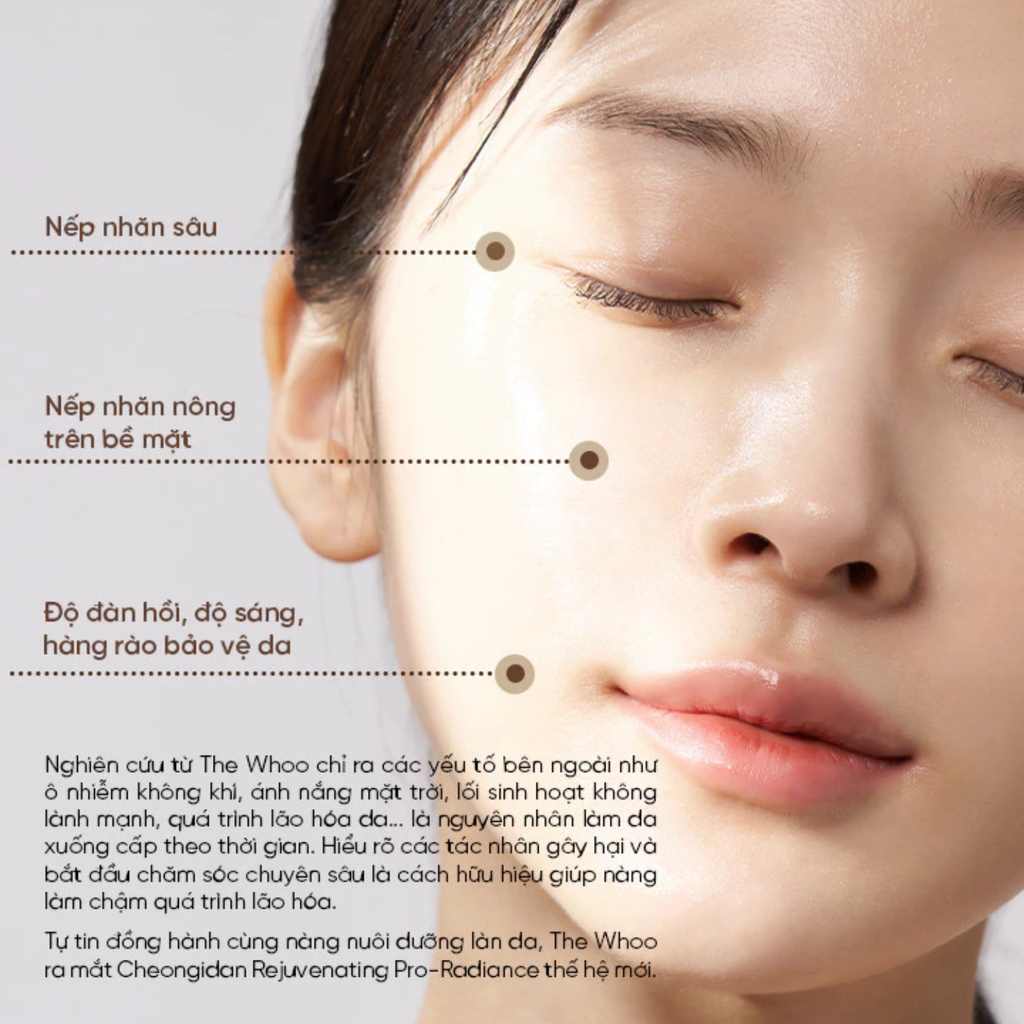 Bộ Dưỡng Da Whoo Cheongidan Radiant Rejuvenating 3pcs Gift Set