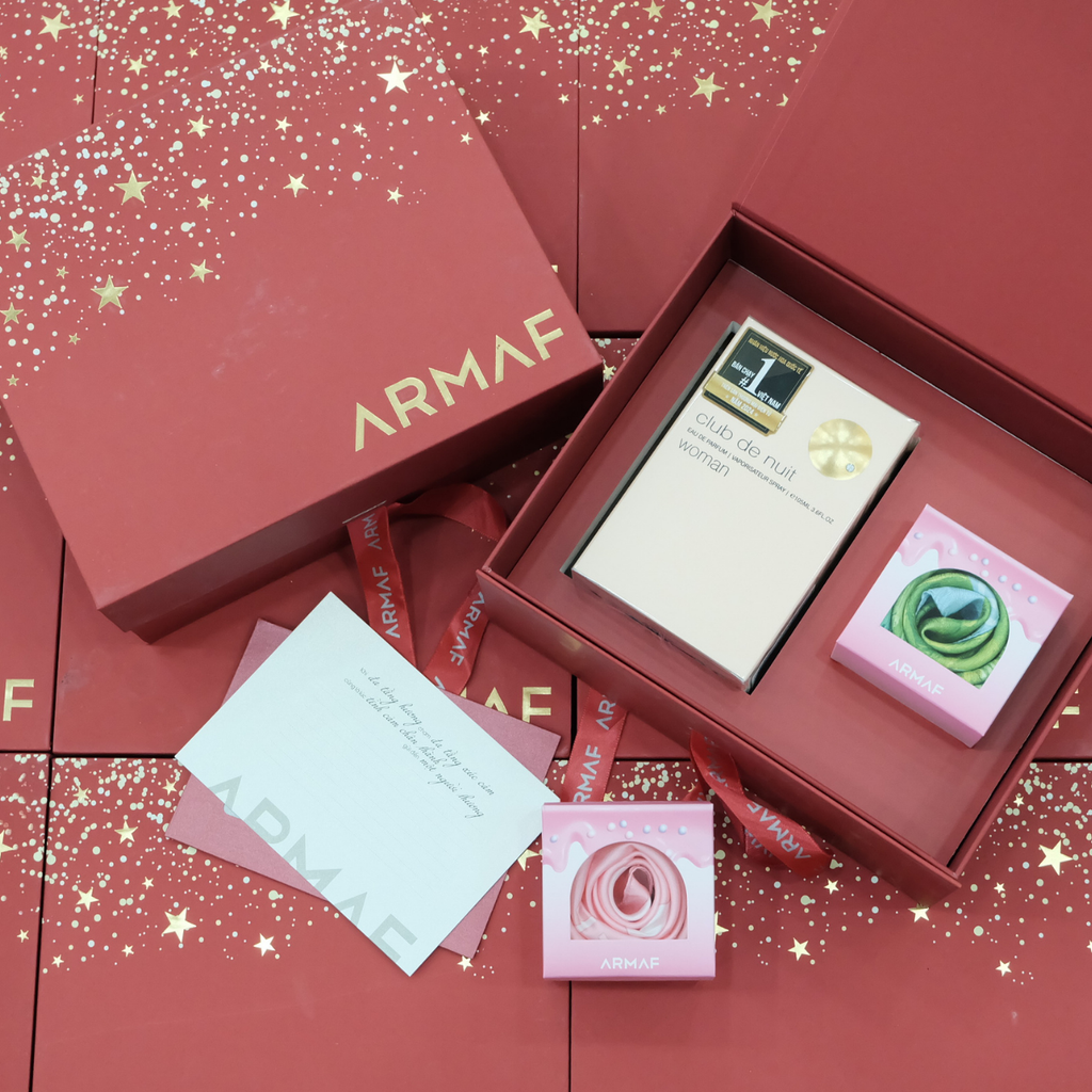 Set Nước Hoa Nữ Armaf Club De Nuit Women EDP 105ml + Khăn Lụa