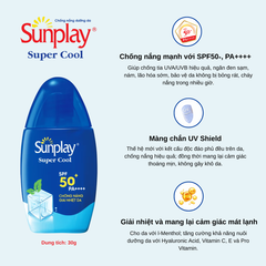 Sữa Chống Nắng Cho Mặt Và Toàn Thân Sunplay Super Cool SPF50+ PA++++ 30g