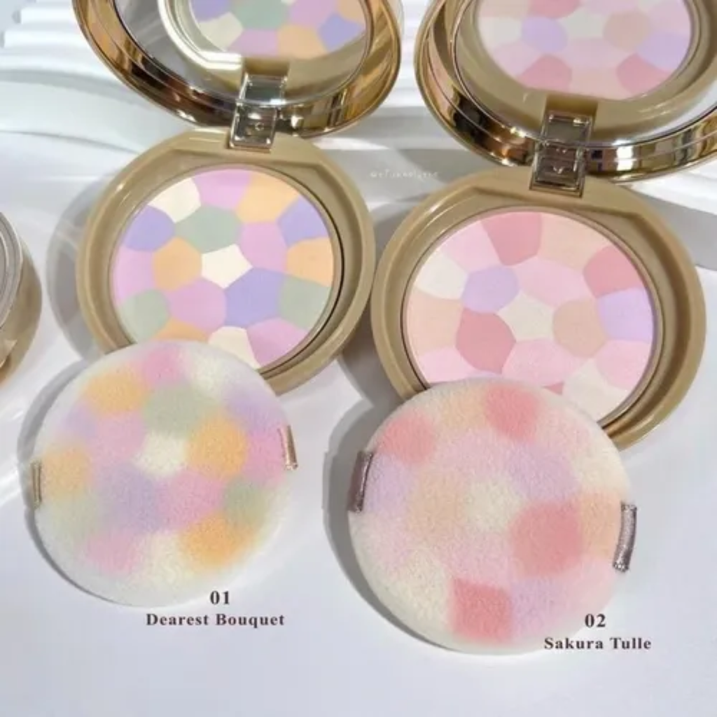 Phấn Phủ Đa Sắc Dạng Nén Canmake Marshmallow Finish Powder Abloom SPF19 PA++ 4g