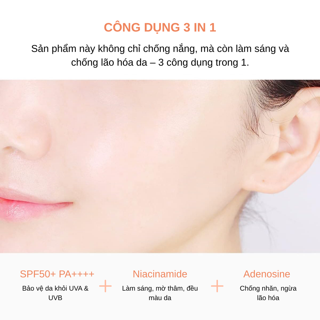 Kem Chống Nắng Nâng Tông Round Lab Birch Juice Moisturizing Tone-Up Sunscreen SPF50+ PA++++ 50ml